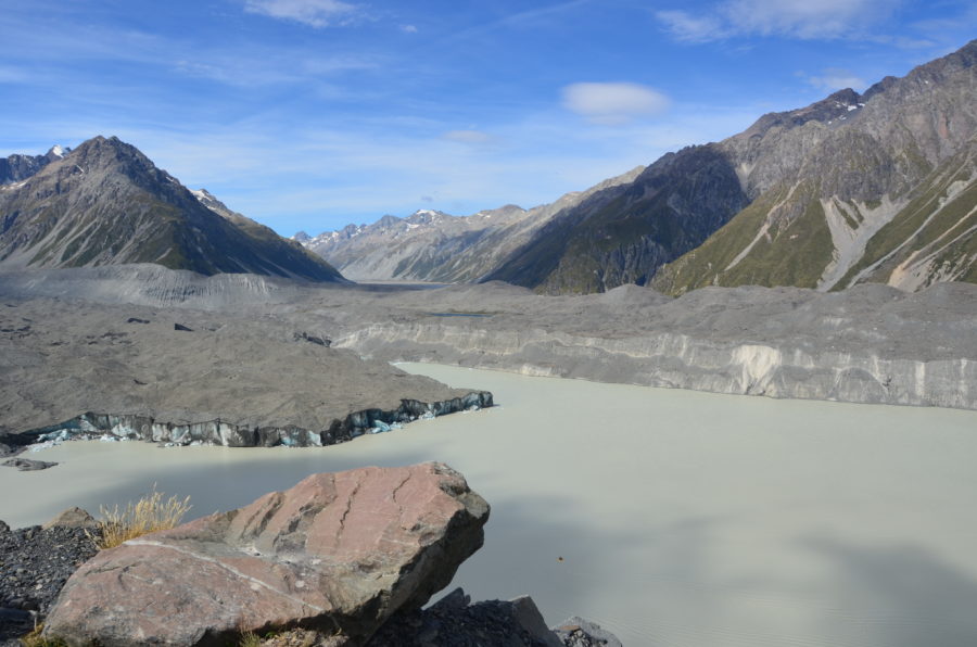 Tasman Glacier viewpoint on a New Zealand tour with a private driver